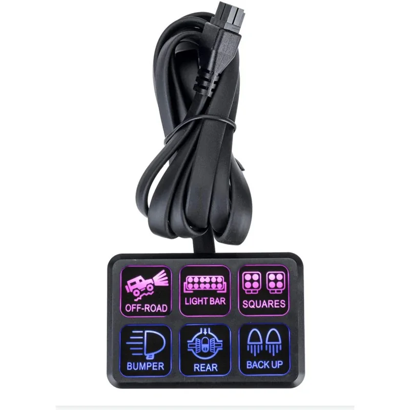 6 Gang Marine 12V Dimmable Blue LED Car Electronic Relay System Circuit Control Box Touch Universal Switch Panel For Truck SUV
6 Gang Marine 12V Dimmable Blue LED Car Electronic Relay System Circuit Control Box Touch Universal Switch Panel For Truck SUV