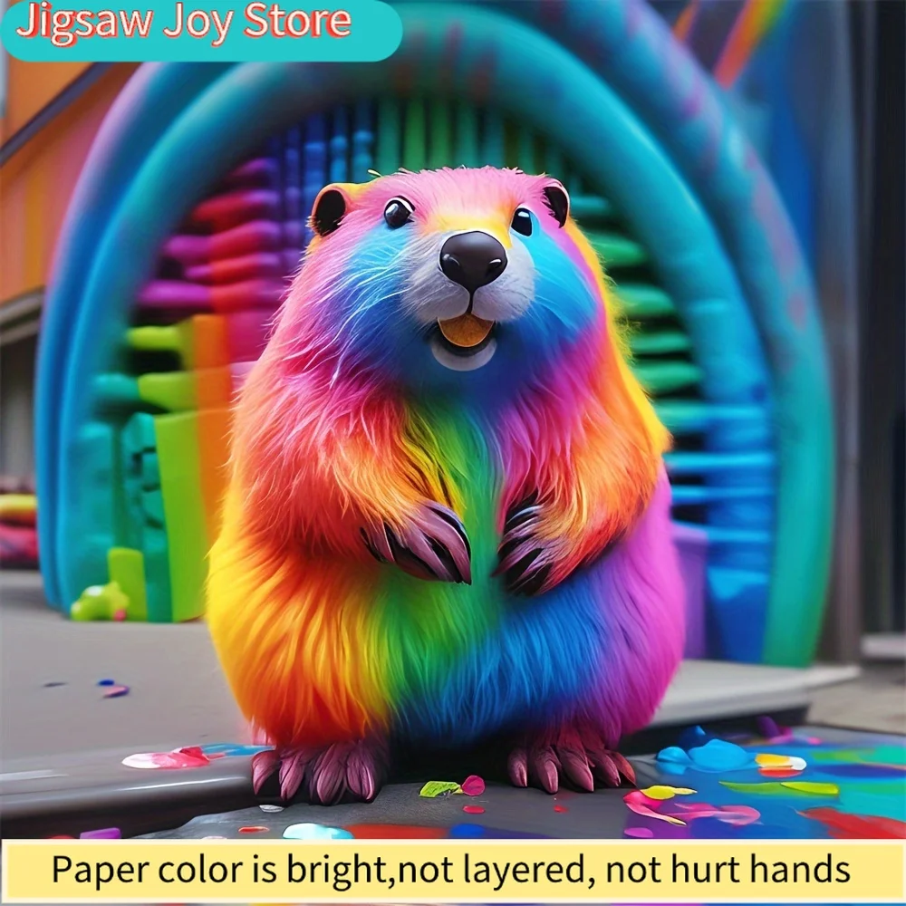 1pc DIY 5D Diamond Painting Kit - Colorful Beaver, Full Diamond Acrylic Round Oil Canvas, Embroidery Cross Stitch Art, Home Wa
1pc DIY 5D Diamond Painting Kit - Colorful Beaver, Full Diamond Acrylic Round Oil Canvas, Embroidery Cross Stitch Art, Home Wa