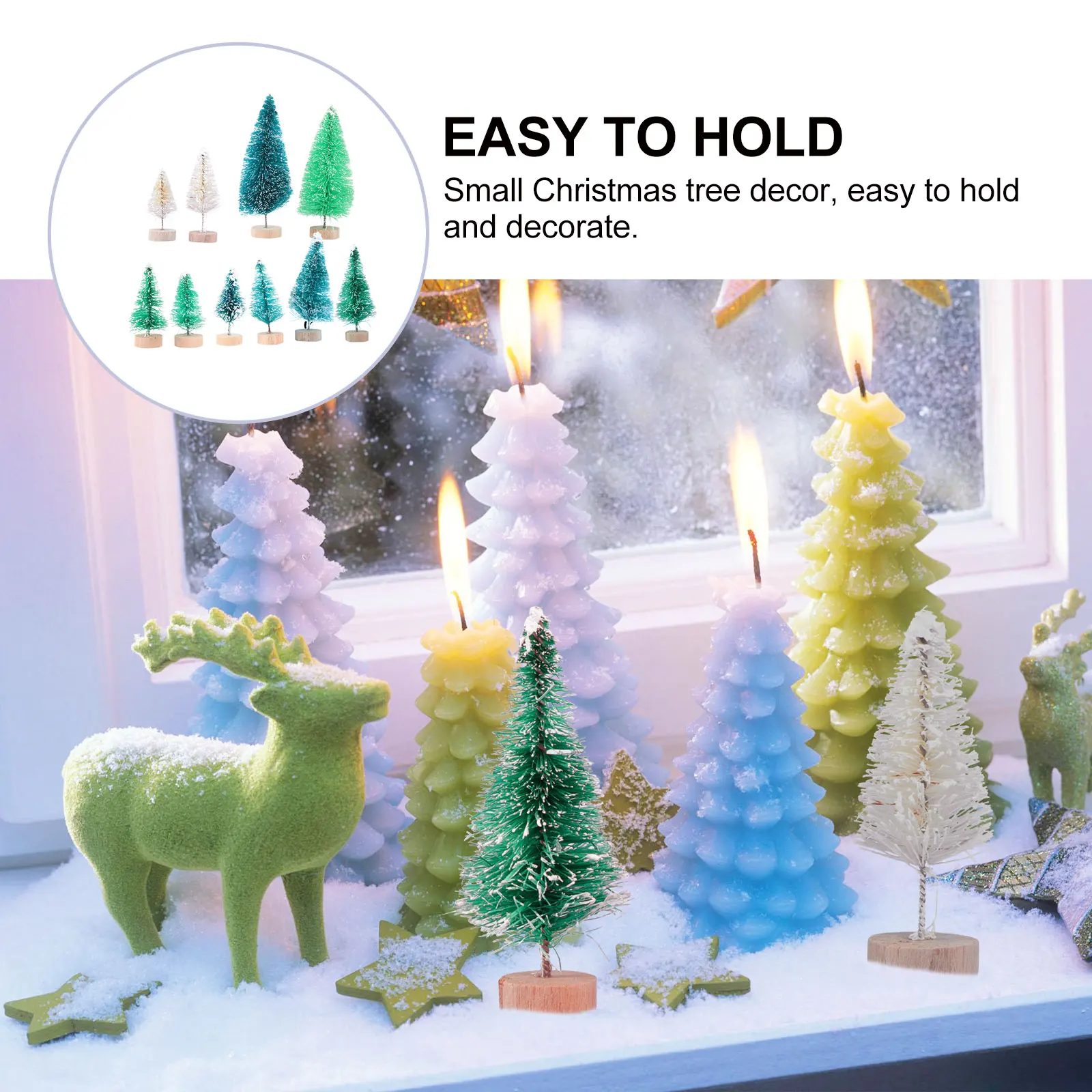 8pcs Mini Christmas Tree Decorations High Quality Environmental Friendly Material Sturdy Multifunctional Desktop Xmas Home
8pcs Mini Christmas Tree Decorations High Quality Environmental Friendly Material Sturdy Multifunctional Desktop Xmas Home