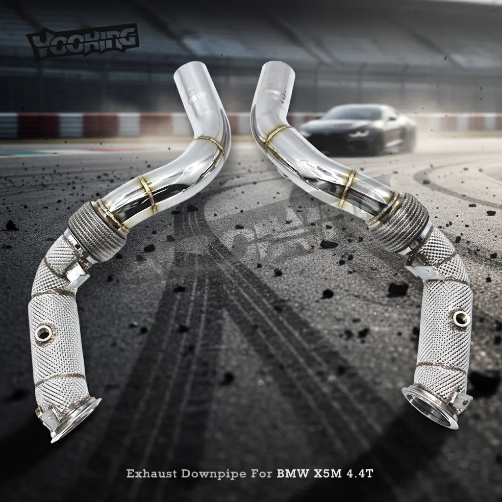 Racing Free Flow Exhaust Pipe Heat Shield Exhaust Downpipe For BMW X5M 4.4T 2013-2020 Stainless Steel Exhaust System
Racing Free Flow Exhaust Pipe Heat Shield Exhaust Downpipe For BMW X5M 4.4T 2013-2020 Stainless Steel Exhaust System