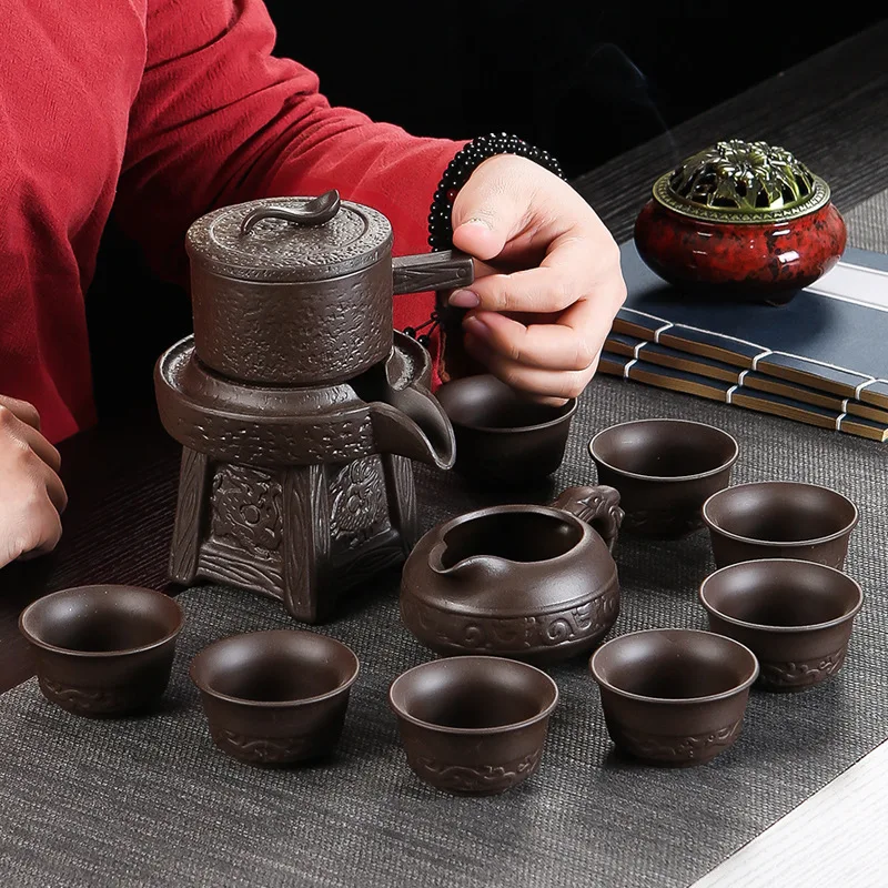 Creative Semi-automatic Tea Set, Purple Clay Ceramic, Home Lazy Chinese Gongfu Tea Set
Creative Semi-automatic Tea Set, Purple Clay Ceramic, Home Lazy Chinese Gongfu Tea Set