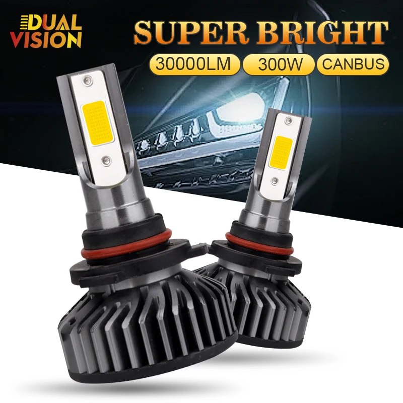 Dualvision 2Pcs H7 LED Headlight Bulbs CANBUS 30000LM Super Bright H11 H8 9005 HB3 9006 HB4 5000K 6000K Car Lamp Fog Light
Dualvision 2Pcs H7 LED Headlight Bulbs CANBUS 30000LM Super Bright H11 H8 9005 HB3 9006 HB4 5000K 6000K Car Lamp Fog Light