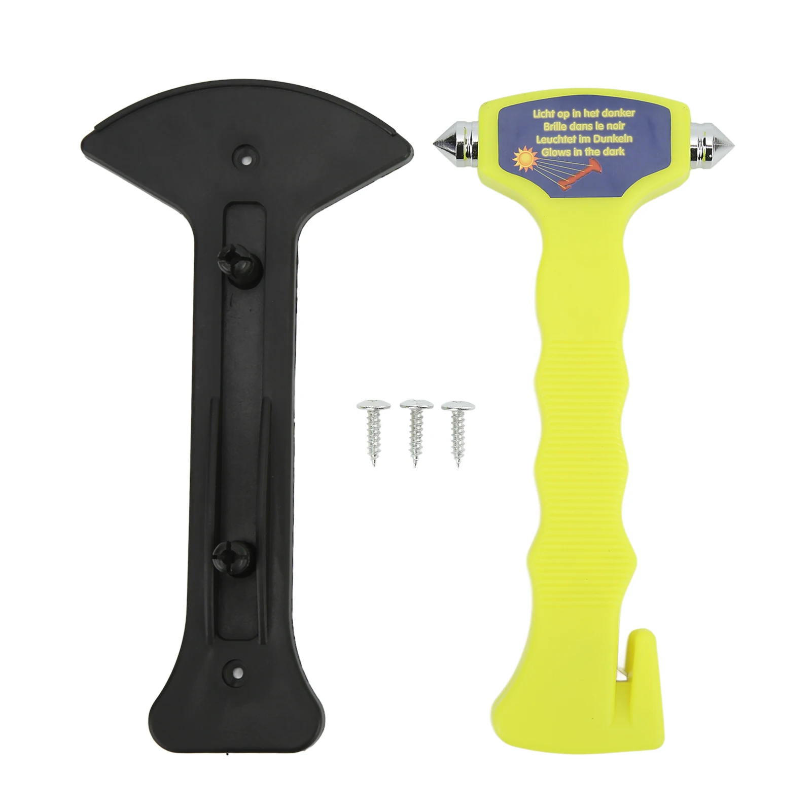 Оконный выключатель, резак для ремней безопасности, инструмент для аварийной эвакуации 2 в 1, светящийся в темноте интегрированный защитный молоток для
Оконный выключатель, резак для ремней безопасности, инструмент для аварийной эвакуации 2 в 1, светящийся в темноте интегрированный защитный молоток для