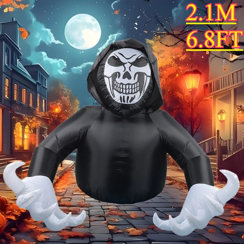 6.8FT Inflatable Toys Decorations Halloween Outside Grim Reaper Giant Scary Blow Up Skeleton Spooky Ghost Yard Decor Inflatables
6.8FT Inflatable Toys Decorations Halloween Outside Grim Reaper Giant Scary Blow Up Skeleton Spooky Ghost Yard Decor Inflatables