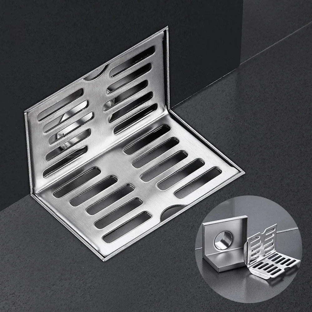 L Shape Stainless Steel Wall Side Floor Drain Balcony Same Layer Waste Filter Drainage Bathroom Corner Drain Stopper
L Shape Stainless Steel Wall Side Floor Drain Balcony Same Layer Waste Filter Drainage Bathroom Corner Drain Stopper