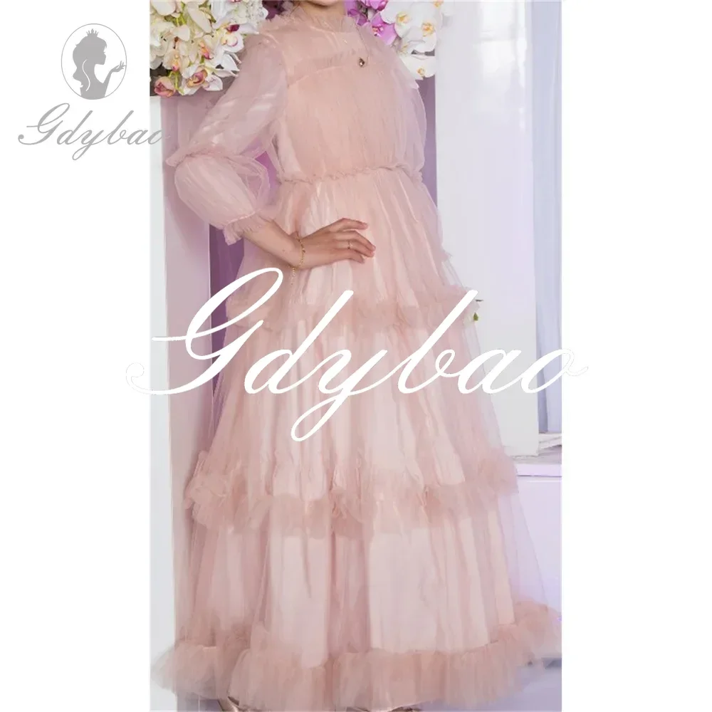 Princess Pleat High Neck Long Sleeve Classic Flower Girl Dress Floor Length Full Ball Elegant First Communion Gown Customized
Princess Pleat High Neck Long Sleeve Classic Flower Girl Dress Floor Length Full Ball Elegant First Communion Gown Customized