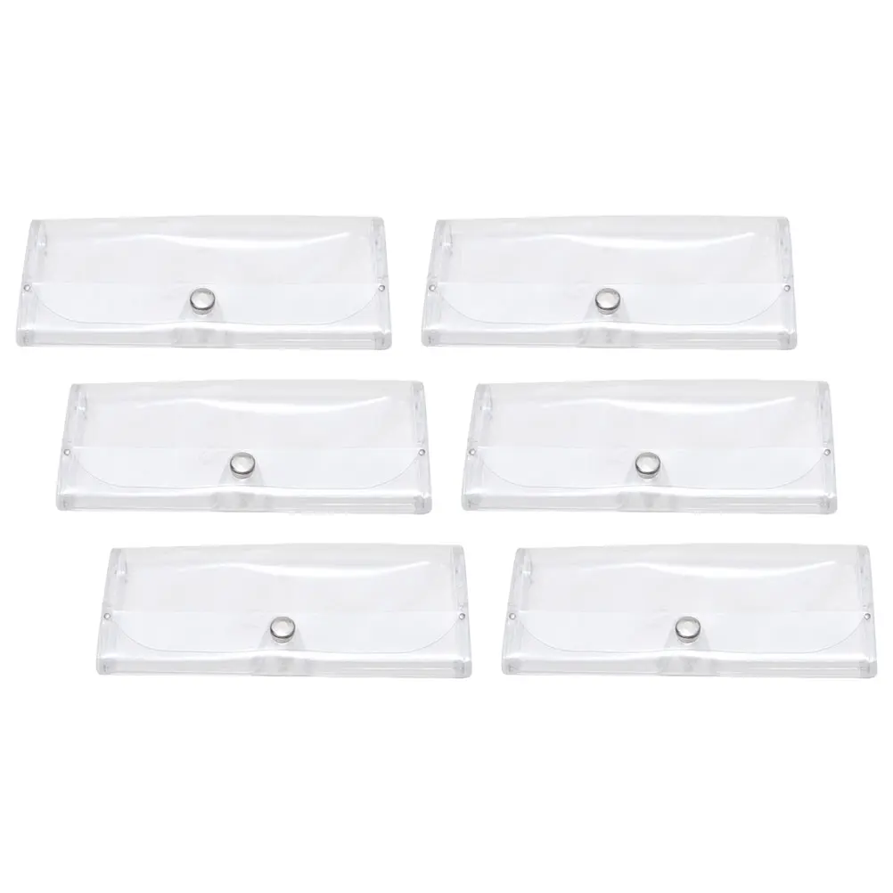 6 Pcs Glasses Storage Box Clear Portable Eyewear Case for Travel Durable PC Material Sunglasses Protector Anti-stress
6 Pcs Glasses Storage Box Clear Portable Eyewear Case for Travel Durable PC Material Sunglasses Protector Anti-stress