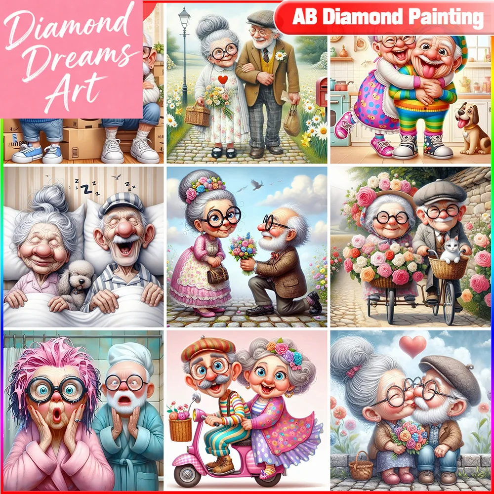 Frameless, Diamond Embroidery Grandma Cross Stitch Painting Grandpa Full Square Round Mosaic Picture Rhinestones Home Decor
Frameless, Diamond Embroidery Grandma Cross Stitch Painting Grandpa Full Square Round Mosaic Picture Rhinestones Home Decor