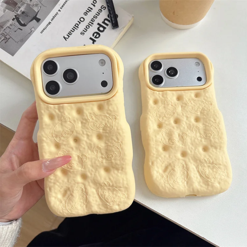 Korea ins Cartoon Bear 3d cookies Silicone Phone Case For iphone 17 16 Plus 15 14 12 13 Pro Max 17PM 6 7 8 Plus Cute pattern kid
Korea ins Cartoon Bear 3d cookies Silicone Phone Case For iphone 17 16 Plus 15 14 12 13 Pro Max 17PM 6 7 8 Plus Cute pattern kid