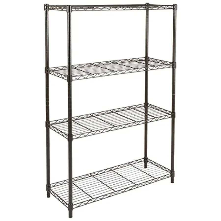 Adjustable Heavy Duty Steel Wire Rack Storage Shelving, Sturdy Garage Shelving, 350 lbs Capacity Per Shelf, Easy No-Tool Assemb
Adjustable Heavy Duty Steel Wire Rack Storage Shelving, Sturdy Garage Shelving, 350 lbs Capacity Per Shelf, Easy No-Tool Assemb