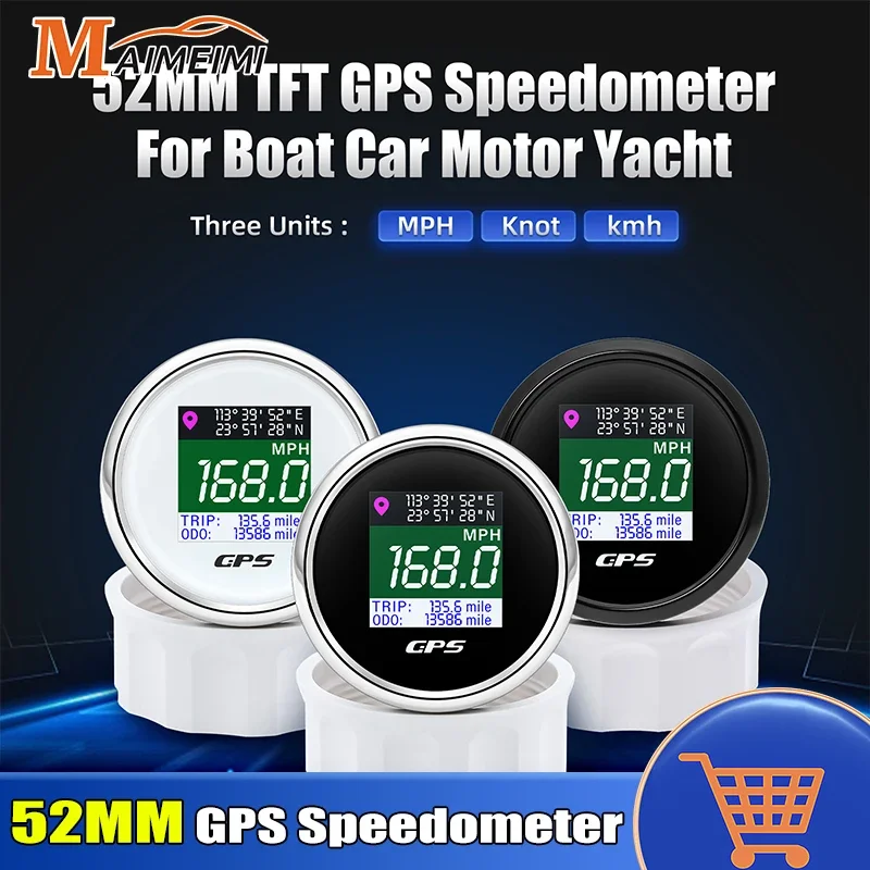52mm Digital GPS Speedometer TFT Screen Trip Mph Knot Km/h GPS Antenna For 12V 24V Car Motor Boat RV Speed Meter Gauge Bracket
52mm Digital GPS Speedometer TFT Screen Trip Mph Knot Km/h GPS Antenna For 12V 24V Car Motor Boat RV Speed Meter Gauge Bracket
