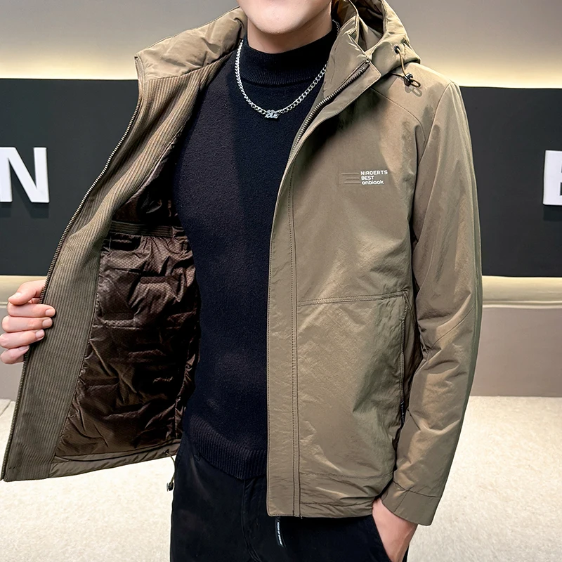 Men Cosy Warm Puffer Parkas Hooded Down Jacket Winter Black Burgundy Khaki Thermal Lightweight Basic Coat Stylish Outerwear
Men Cosy Warm Puffer Parkas Hooded Down Jacket Winter Black Burgundy Khaki Thermal Lightweight Basic Coat Stylish Outerwear