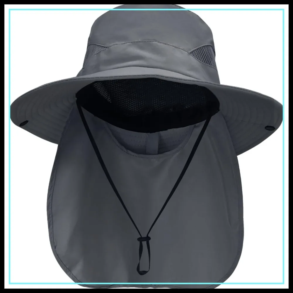 UPF 50+ Sun Hats for Men Women with Neck Flap, Wide Brim Bucket Hat for Safari Hiking Fishing
UPF 50+ Sun Hats for Men Women with Neck Flap, Wide Brim Bucket Hat for Safari Hiking Fishing