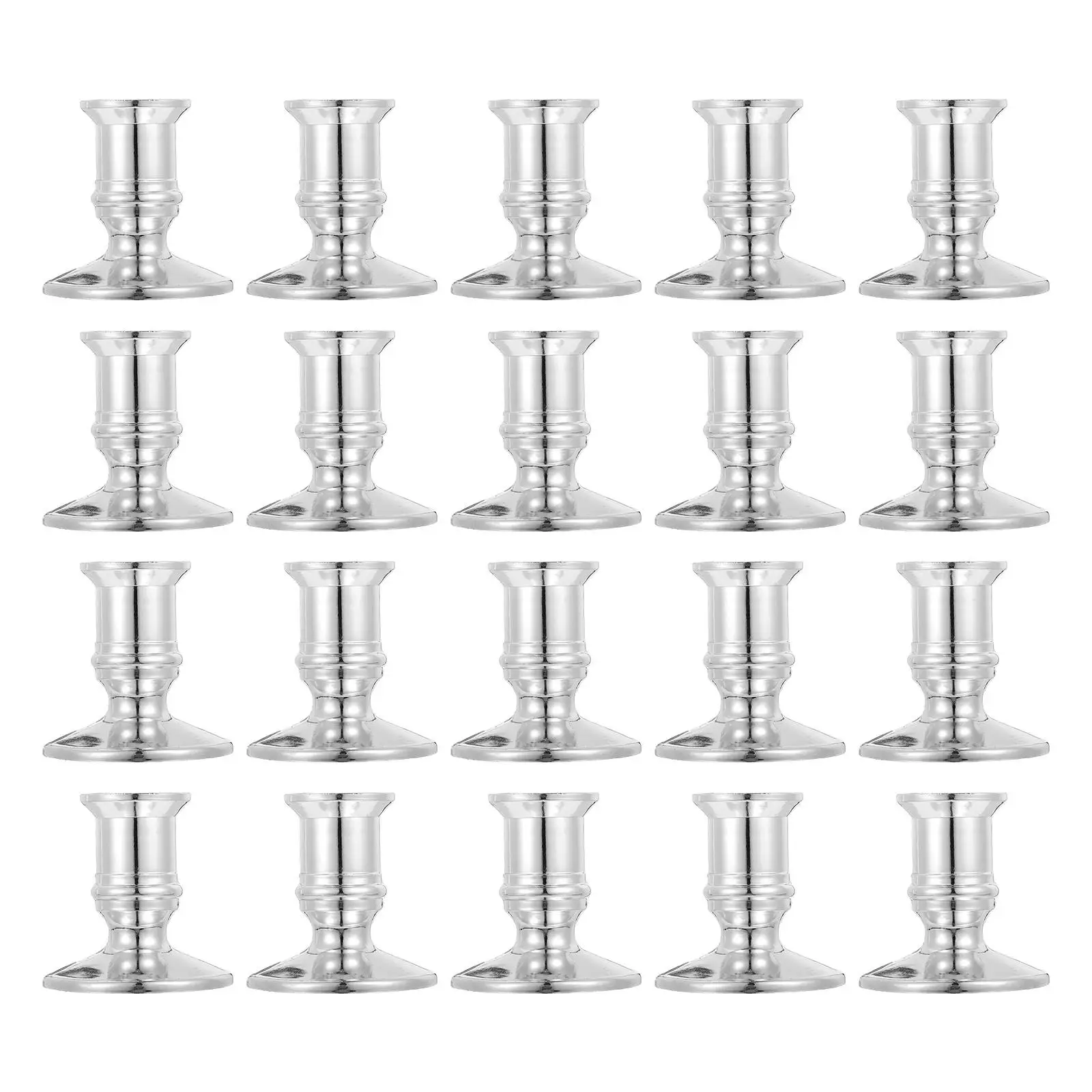 20 Pcs Electronic Holder Silver Base Plastic Stand for Table Decor Wedding Party Taper Tea Lights Sticks
20 Pcs Electronic Holder Silver Base Plastic Stand for Table Decor Wedding Party Taper Tea Lights Sticks