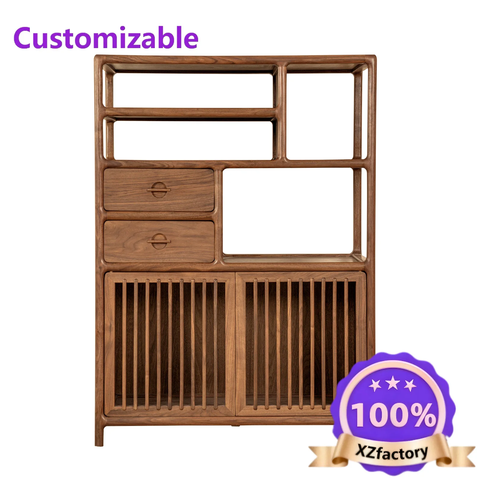 Factory Direct 2026 Top RatedYashe black walnut tea cabinet storage cabinet furniture elm small Duobao Pavilion solid wood dinin
Factory Direct 2026 Top RatedYashe black walnut tea cabinet storage cabinet furniture elm small Duobao Pavilion solid wood dinin