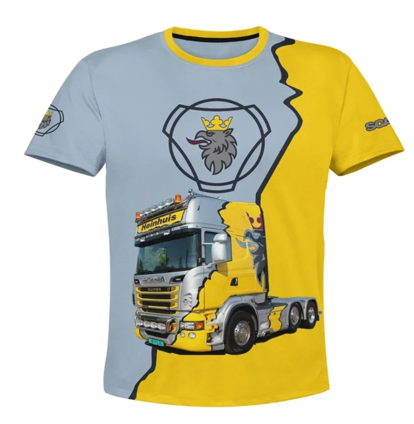 Men's T-shirt Handsome And Trendy Scania Men's Uniform Breathable And Foldable Men's Shirt 3D Impression
Men's T-shirt Handsome And Trendy Scania Men's Uniform Breathable And Foldable Men's Shirt 3D Impression