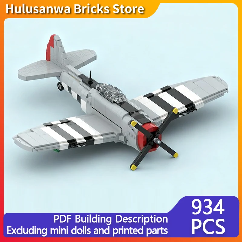 P-47 Thunderbolt WW2 Military Fighter Jets Model MOC Building Bricks War Equipment Modular Technology Gifts Children Toys Suit
P-47 Thunderbolt WW2 Military Fighter Jets Model MOC Building Bricks War Equipment Modular Technology Gifts Children Toys Suit