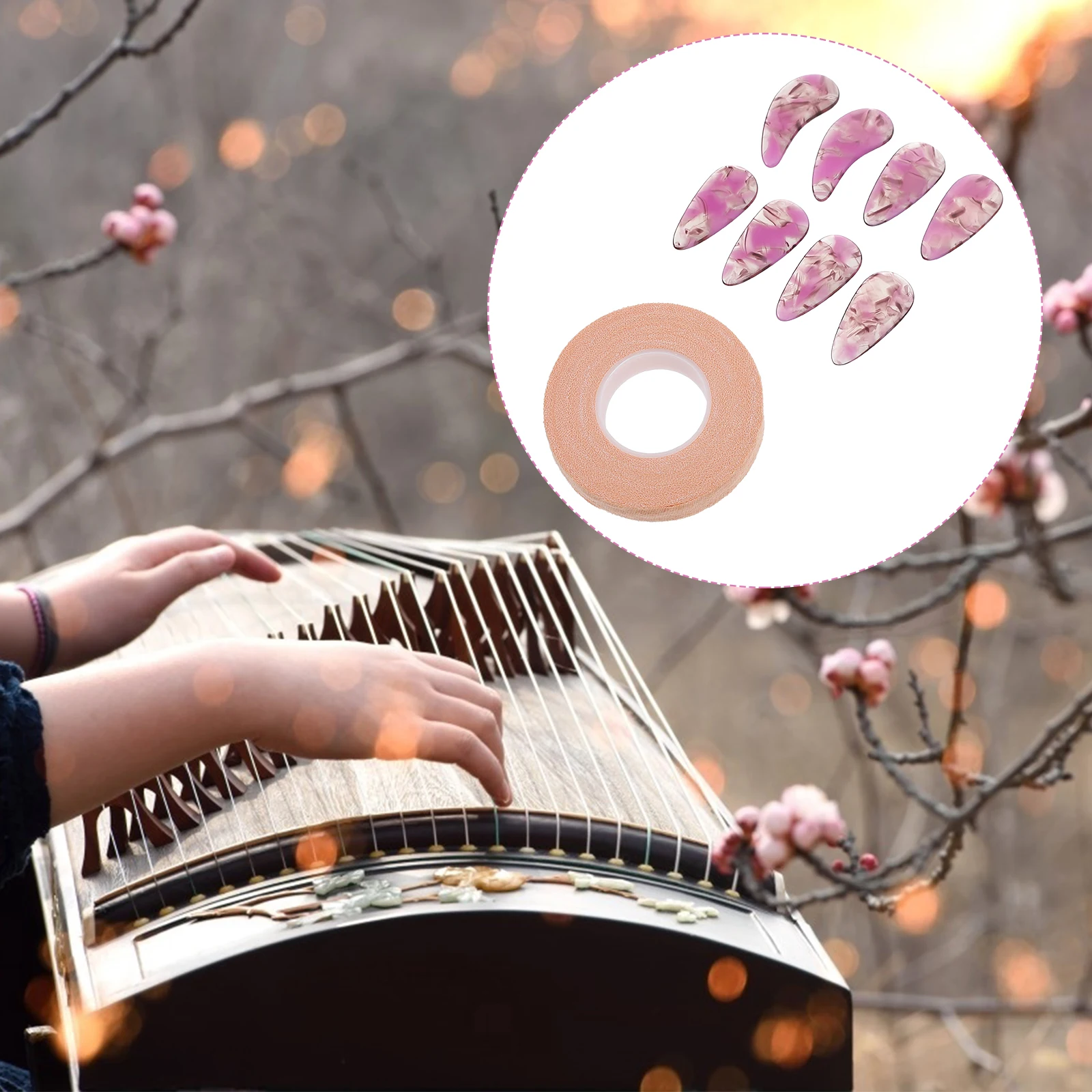 8 Pcs Fake Nails Practical Guzheng False Musical Instrument Polymer Finger Pick Chinese Zither Picks
8 Pcs Fake Nails Practical Guzheng False Musical Instrument Polymer Finger Pick Chinese Zither Picks