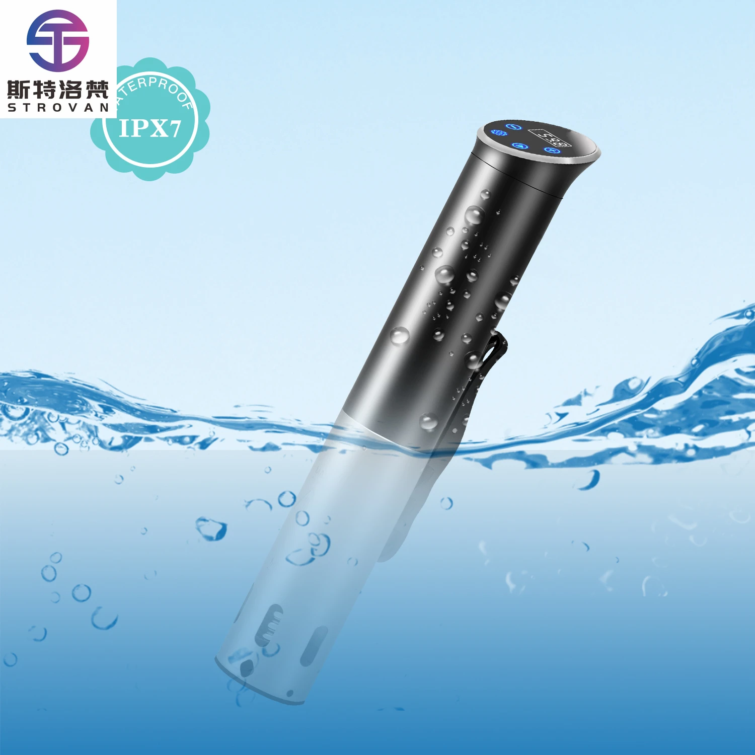 STLF KitchenBoss Sous Vide Cooker: Ultra-Quiet Sous-vide Cooking Machine 1100 W Stainless Steel Immersion Circulator for Kitche
STLF KitchenBoss Sous Vide Cooker: Ultra-Quiet Sous-vide Cooking Machine 1100 W Stainless Steel Immersion Circulator for Kitche