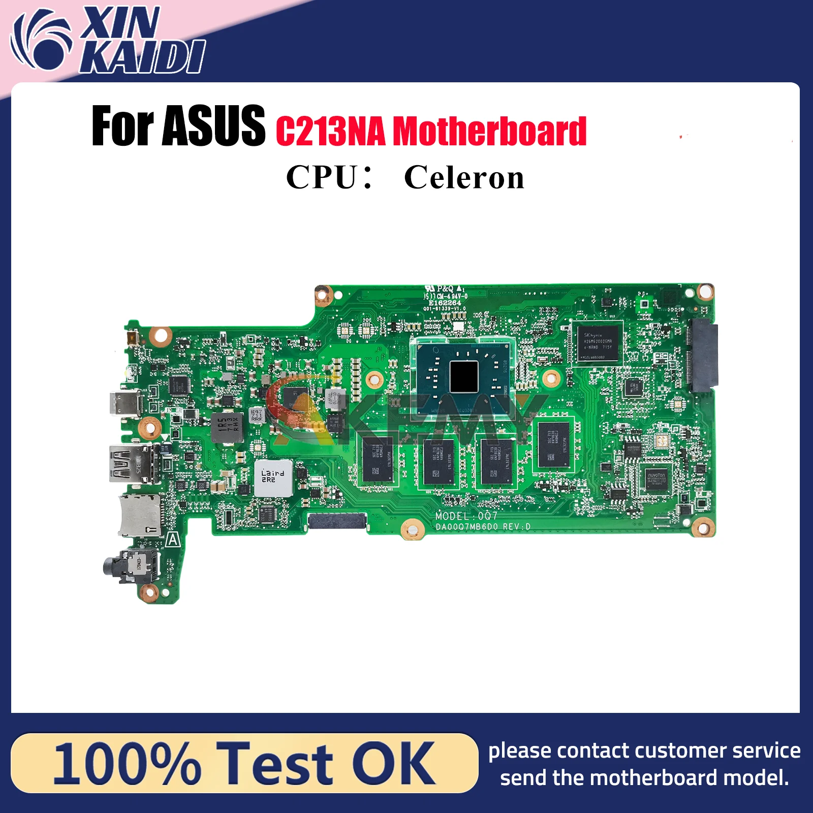 C213NA Материнская плата для ноутбука ASUS Chromebook C213N C213NA Материнская плата для ноутбука с процессором Celeron 100% тестирование ОК быстрая доставка stk
C213NA Материнская плата для ноутбука ASUS Chromebook C213N C213NA Материнская плата для ноутбука с процессором Celeron 100% тестирование ОК быстрая доставка stk