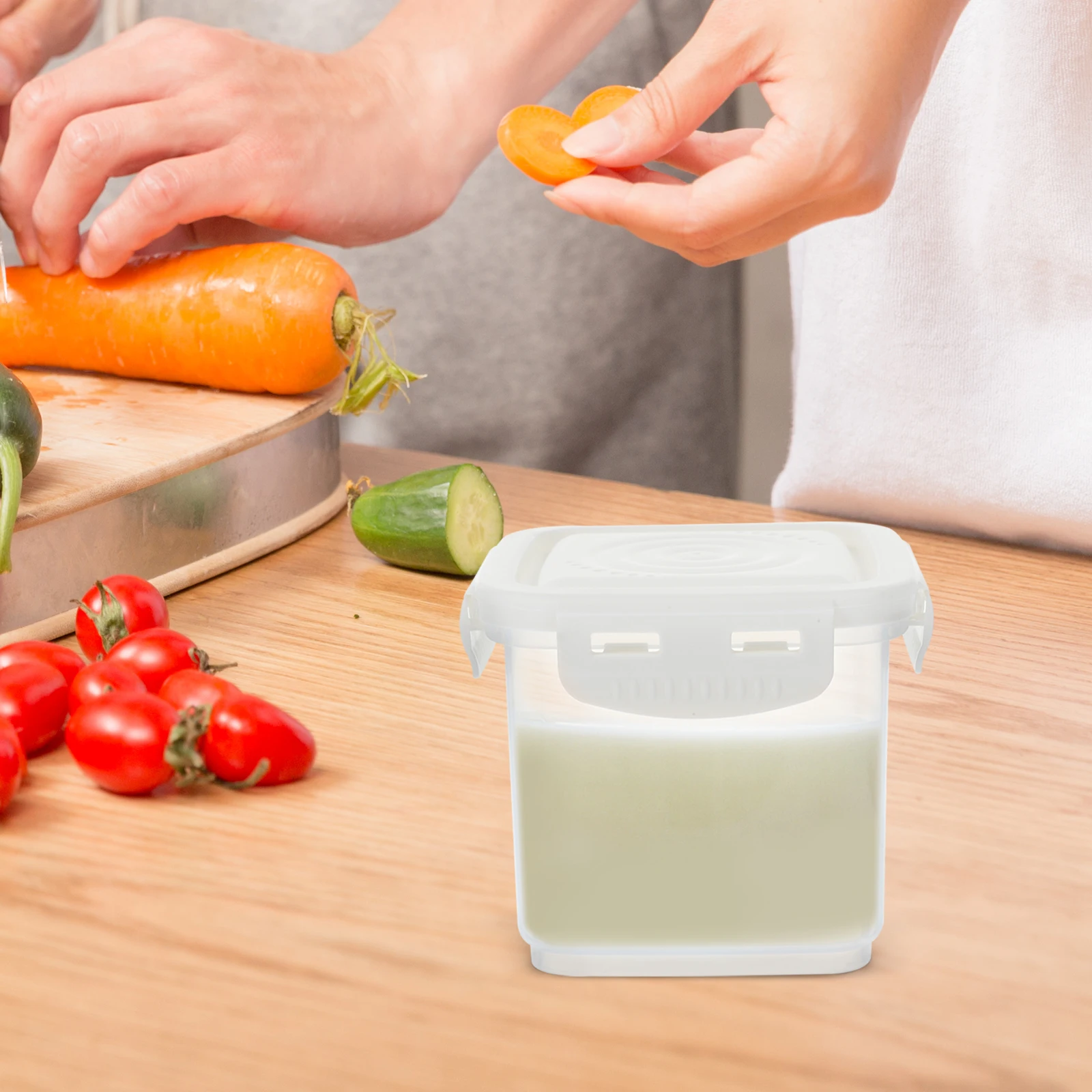 1pc Airtight Yogurt Box Storage Container Food Sealed Bread Fruits Large Capacity Leakproof Reusable Plastic Containers
1pc Airtight Yogurt Box Storage Container Food Sealed Bread Fruits Large Capacity Leakproof Reusable Plastic Containers