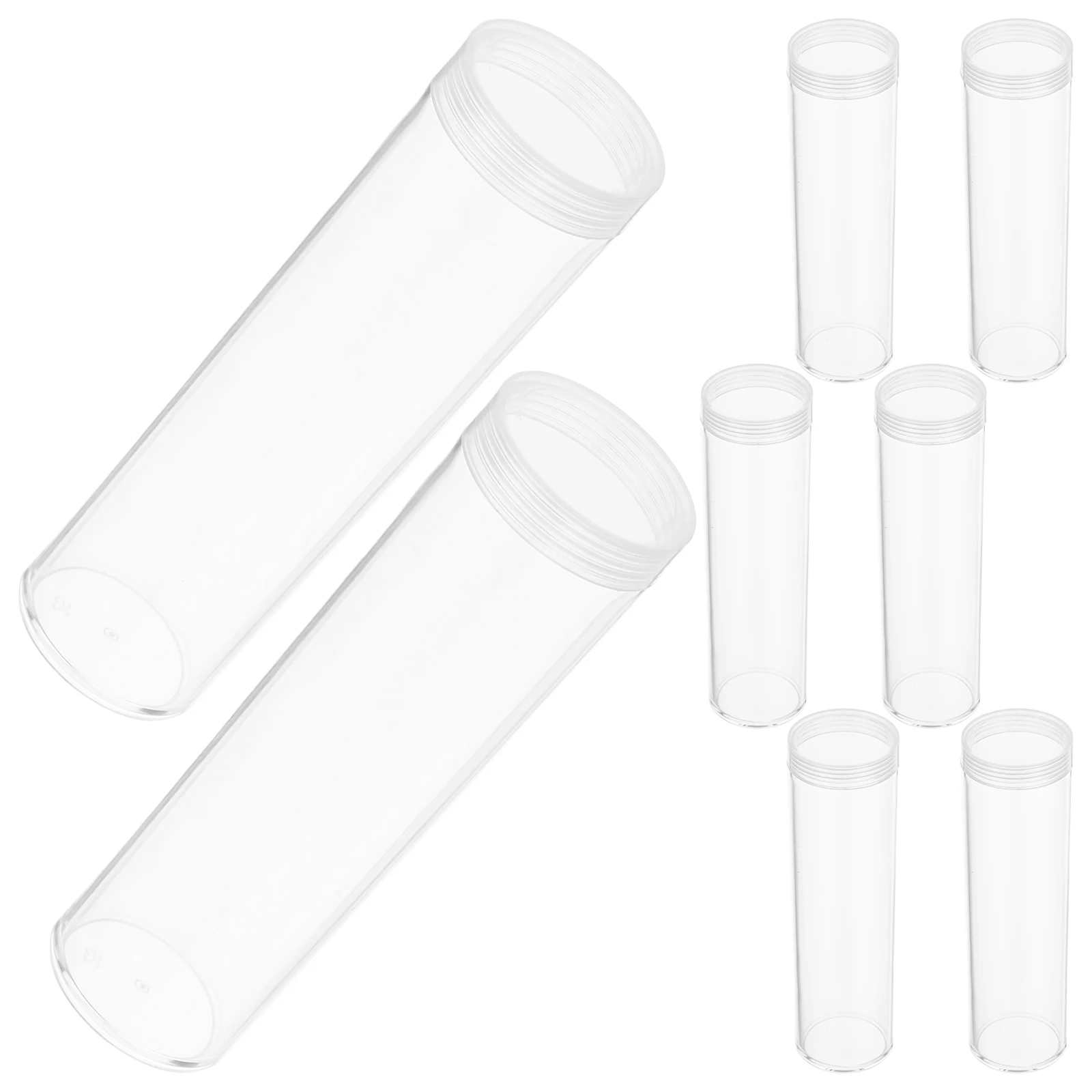 8 Pcs Commemorative Coin Protection Tube Tubes Assorted Sizes Counter Quarter Holders for Coins Clear
8 Pcs Commemorative Coin Protection Tube Tubes Assorted Sizes Counter Quarter Holders for Coins Clear