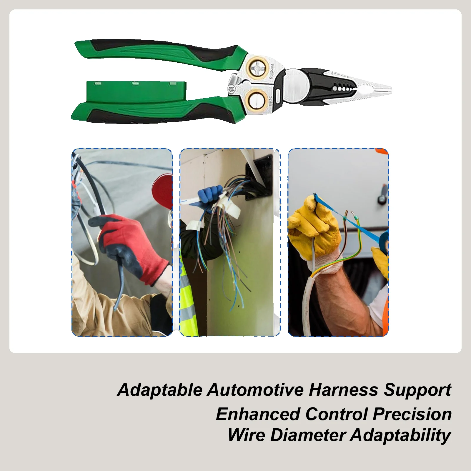 Машинки для зачистки электрических проводов 8-в-1 Инструмент для зачистки кабелей с тестером напряжения Многофункциональные плоскогубцы для электрика Автомобильный дом
Машинки для зачистки электрических проводов 8-в-1 Инструмент для зачистки кабелей с тестером напряжения Многофункциональные плоскогубцы для электрика Автомобильный дом