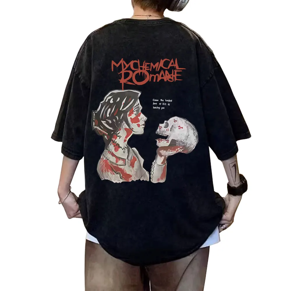 Limited My Chemical Romance Punk Band Washed Vintage T-shirts Summer Men Women Gothic Rock Oversized Street Crewneck T Shirts
Limited My Chemical Romance Punk Band Washed Vintage T-shirts Summer Men Women Gothic Rock Oversized Street Crewneck T Shirts