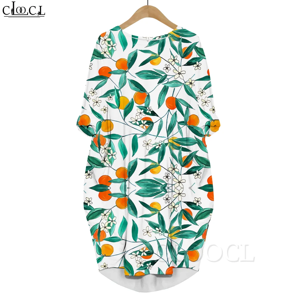 CLOOCL Women Long Sleeve Pocket Dress Delicious Berries Pattern 3D Printed Loose Casual Knee-length Dress Summer Female Clothes
CLOOCL Women Long Sleeve Pocket Dress Delicious Berries Pattern 3D Printed Loose Casual Knee-length Dress Summer Female Clothes