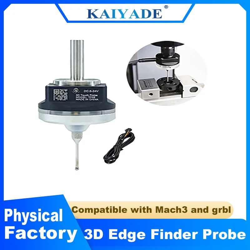 V6 Anti-Roll 3D Touch Probe Edge Center Finder for Desktop CNC Mach3 GRBL Compatible with Engraver Milling Router
V6 Anti-Roll 3D Touch Probe Edge Center Finder for Desktop CNC Mach3 GRBL Compatible with Engraver Milling Router