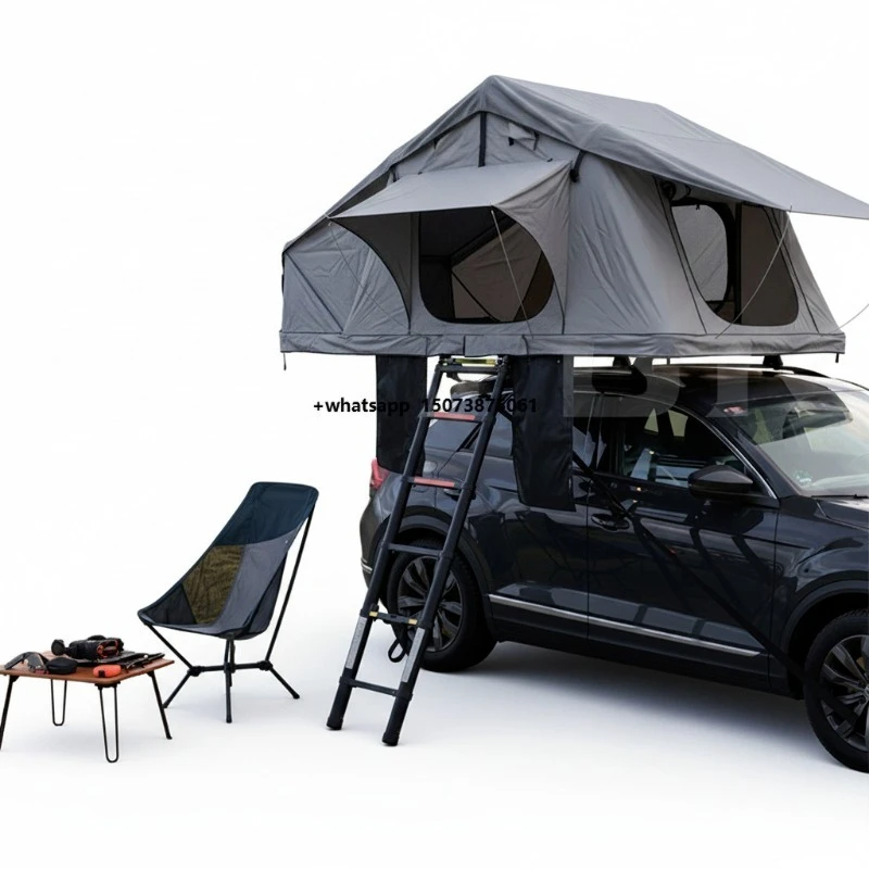 3-4 Person Camping Roof Top Tent 4x4 Waterproof Roof Aluminum Triangle Hard Shell Car Rooftop Tent Hard Shell RTT
3-4 Person Camping Roof Top Tent 4x4 Waterproof Roof Aluminum Triangle Hard Shell Car Rooftop Tent Hard Shell RTT