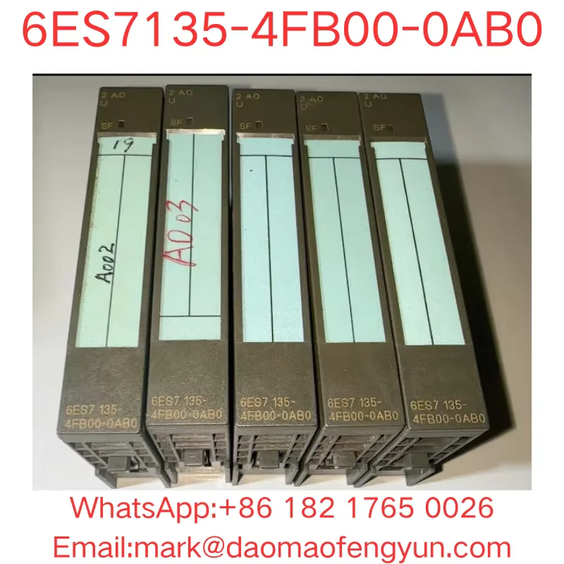 6ES7135-4FB00-0AB0 Used Tested OK In Good Condition SIMATIC DP, ELECTRONIC MODULE FOR ET 200S,
6ES7135-4FB00-0AB0 Used Tested OK In Good Condition SIMATIC DP, ELECTRONIC MODULE FOR ET 200S,