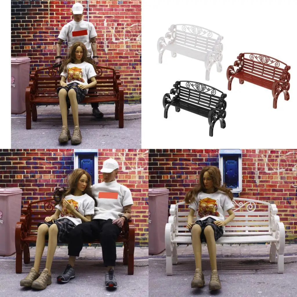 1:6 Scale Platform Chatting Street Bench Model Outdoor Scene 
1:6 Scale Platform Chatting Street Bench Model Outdoor Scene