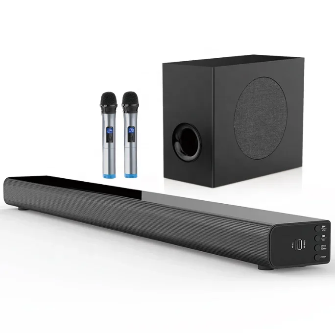 Sound5.1 Система домашнего кинотеатра Звуковая панель Сабвуфер Динамик Объемная звуковая система
Sound5.1 Система домашнего кинотеатра Звуковая панель Сабвуфер Динамик Объемная звуковая система
