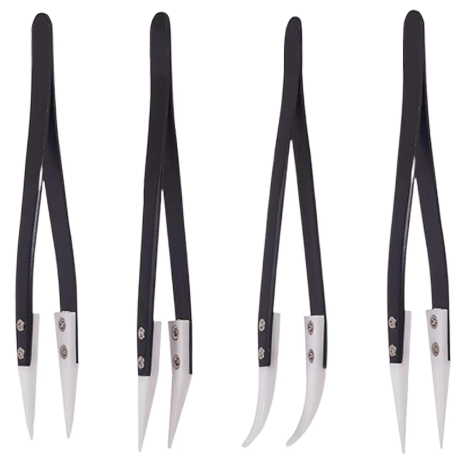 4pcs Anti-static Precision Tweezers Ceramic Tips Heat-resistant Smd Industrial Angled Forceps For Electronics Craft
4pcs Anti-static Precision Tweezers Ceramic Tips Heat-resistant Smd Industrial Angled Forceps For Electronics Craft