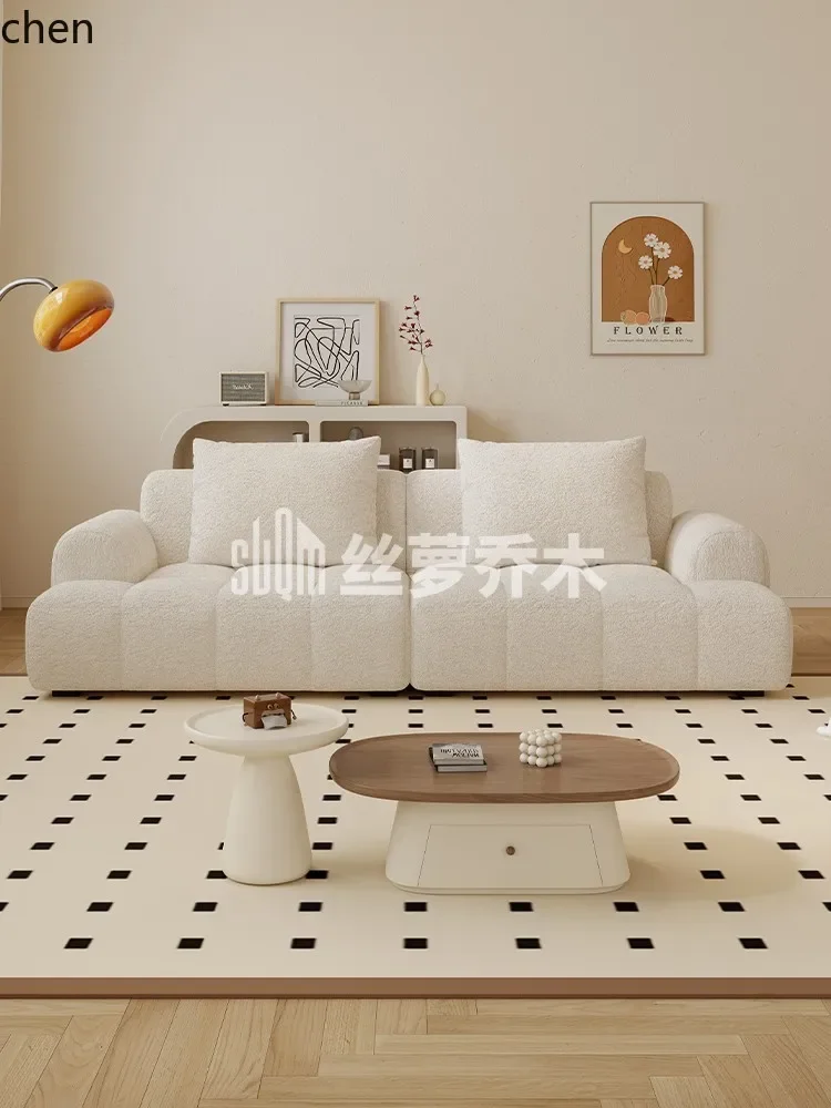 HYS lamb fleece small apartment sofa living room apartment homestay simple sofa room decoration
HYS lamb fleece small apartment sofa living room apartment homestay simple sofa room decoration