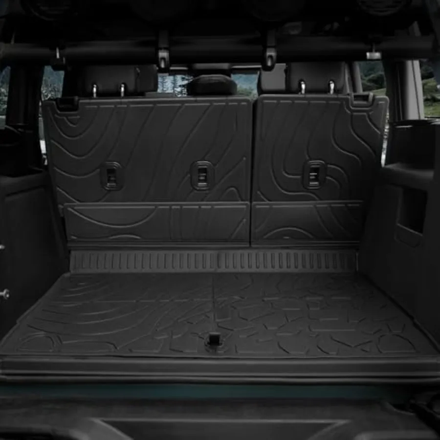 Cargo Mat for 2021-2025 Ford Bronco 4 Door, Full Coverage All Weather Trunk Cargo Liner with Backrest Protectors for Bronco Acc
Cargo Mat for 2021-2025 Ford Bronco 4 Door, Full Coverage All Weather Trunk Cargo Liner with Backrest Protectors for Bronco Acc