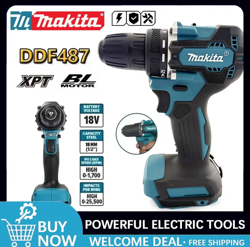 Бесщеточная электродрель Makita DDF487 18В, подходит для ударной дрели с пятью патронами для строительных команд, использует аккумулятор Makita 18В.
Бесщеточная электродрель Makita DDF487 18В, подходит для ударной дрели с пятью патронами для строительных команд, использует аккумулятор Makita 18В.