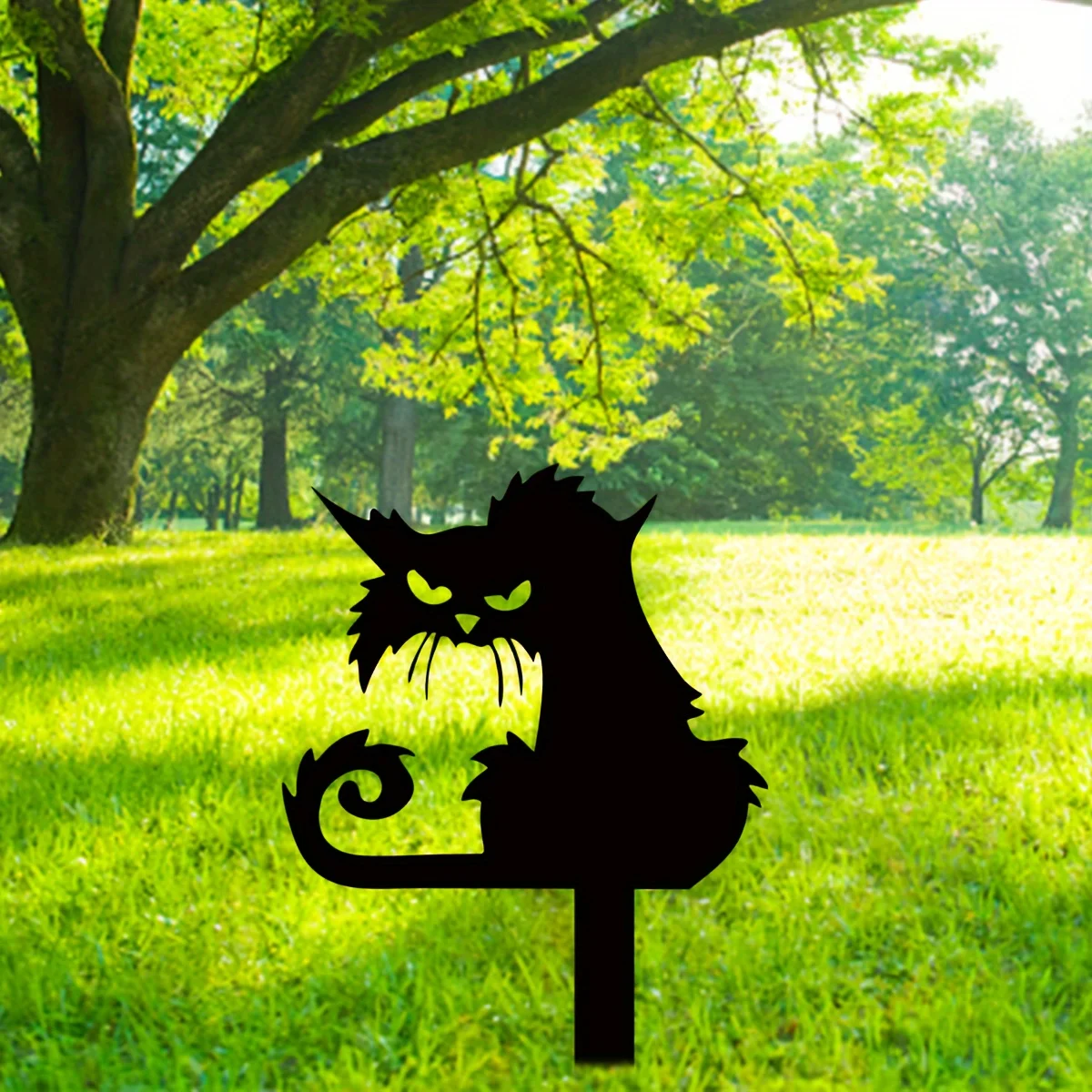 1pc Black Metal Cat Silhouette Garden Stake - Wall-Mountable Outdoor for Yard, Patio, & Flowerbeds, Outdoor Garden Decor
1pc Black Metal Cat Silhouette Garden Stake - Wall-Mountable Outdoor for Yard, Patio, & Flowerbeds, Outdoor Garden Decor
