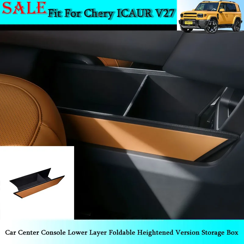 Fit for Chery ICAR V27 2026 Car Center Console Lower Layer Foldable Heightened Version Storage Box Car Interior Accessories
Fit for Chery ICAR V27 2026 Car Center Console Lower Layer Foldable Heightened Version Storage Box Car Interior Accessories