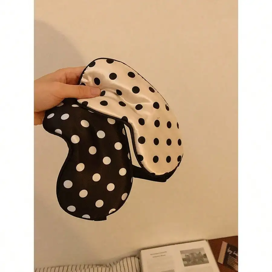 1Pc Polka Dot Silk Like Elastic Sleep Eye Mask, Soft Blackout Blindfold for Night Rest Travel
1Pc Polka Dot Silk Like Elastic Sleep Eye Mask, Soft Blackout Blindfold for Night Rest Travel