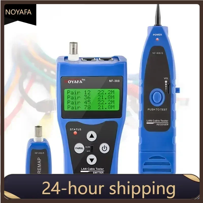 FANYUE NF-308 Network Cable Tester RJ45 RJ11 Metal Wire Tracker USB BNC Cable Line Finder Measure Network Cable Length Test
FANYUE NF-308 Network Cable Tester RJ45 RJ11 Metal Wire Tracker USB BNC Cable Line Finder Measure Network Cable Length Test