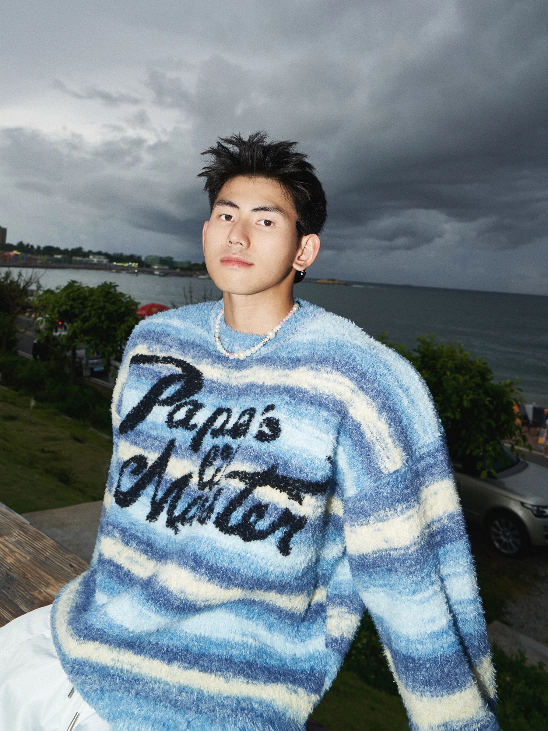 Loose Fit Casual Sweater Unisex Autumn Season Long Sleeve round Neck Knitted Top Youthful Vitality Style Striped Pattern
Loose Fit Casual Sweater Unisex Autumn Season Long Sleeve round Neck Knitted Top Youthful Vitality Style Striped Pattern