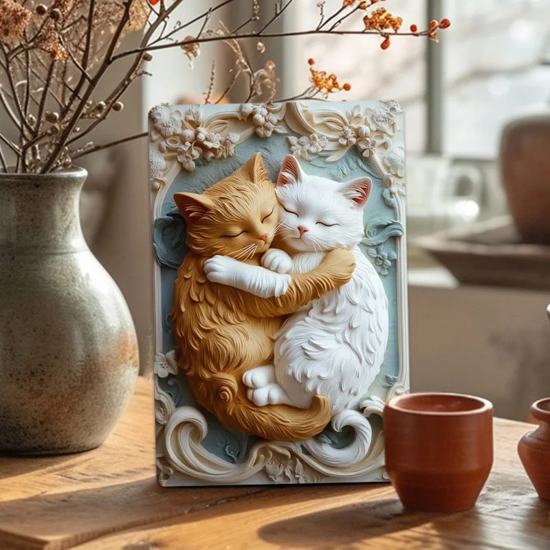 Charming Cat Companionship Aluminum Wall Art, Metal Sign for Bedroom, Family Room & Entryway Decor, Decorative Wall Poster
Charming Cat Companionship Aluminum Wall Art, Metal Sign for Bedroom, Family Room & Entryway Decor, Decorative Wall Poster