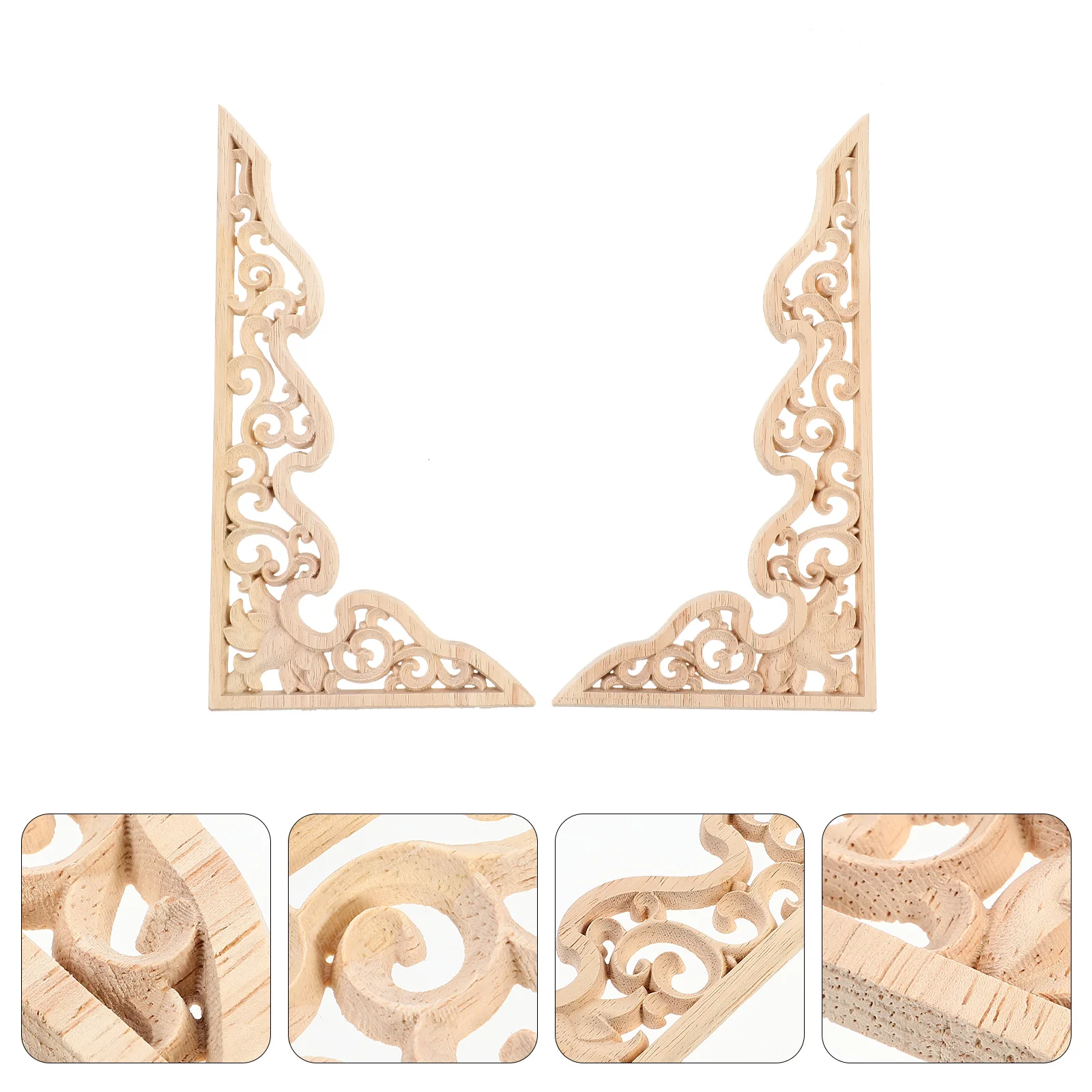 2 Pcs Home Decor Wood Carving Decoration Chinese Style Carved Onlay Corner Appliques Frame Furniture Beige Decorative Decal Man
2 Pcs Home Decor Wood Carving Decoration Chinese Style Carved Onlay Corner Appliques Frame Furniture Beige Decorative Decal Man