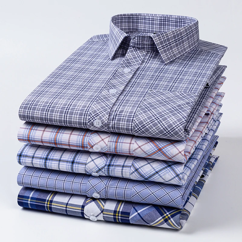 New 2024 Cotton Plaid Shirts For Men's Long Sleeve Fashion Casual Blouse Thin Soft Comfortable Classic Basic Man Shirt Clothing
New 2024 Cotton Plaid Shirts For Men's Long Sleeve Fashion Casual Blouse Thin Soft Comfortable Classic Basic Man Shirt Clothing