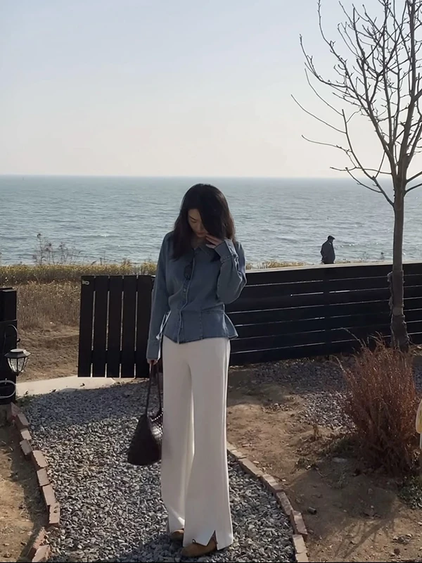 Spring Casual Pants Simple Split Hem Straight Leg Comfortable Commuting Micro Flared Women's Knitted Polyester Fiber
Spring Casual Pants Simple Split Hem Straight Leg Comfortable Commuting Micro Flared Women's Knitted Polyester Fiber