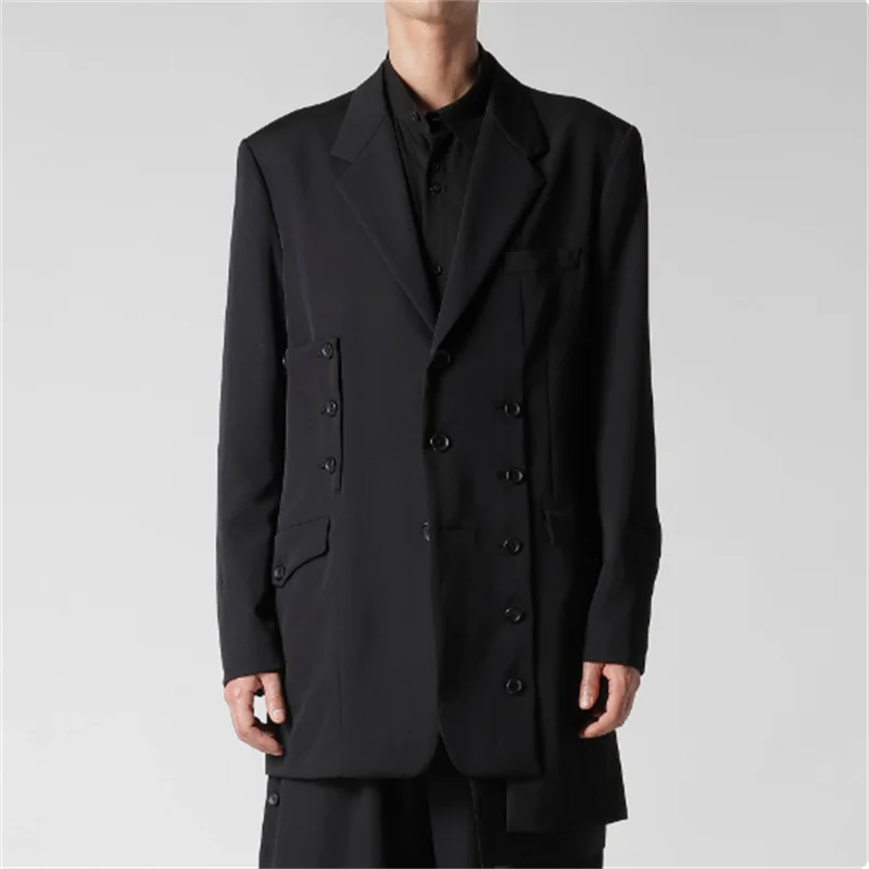 2025 Original design button-embroidered style suit - High-quality custom-made medium-length trendy spring-autumn coat for men
2025 Original design button-embroidered style suit - High-quality custom-made medium-length trendy spring-autumn coat for men