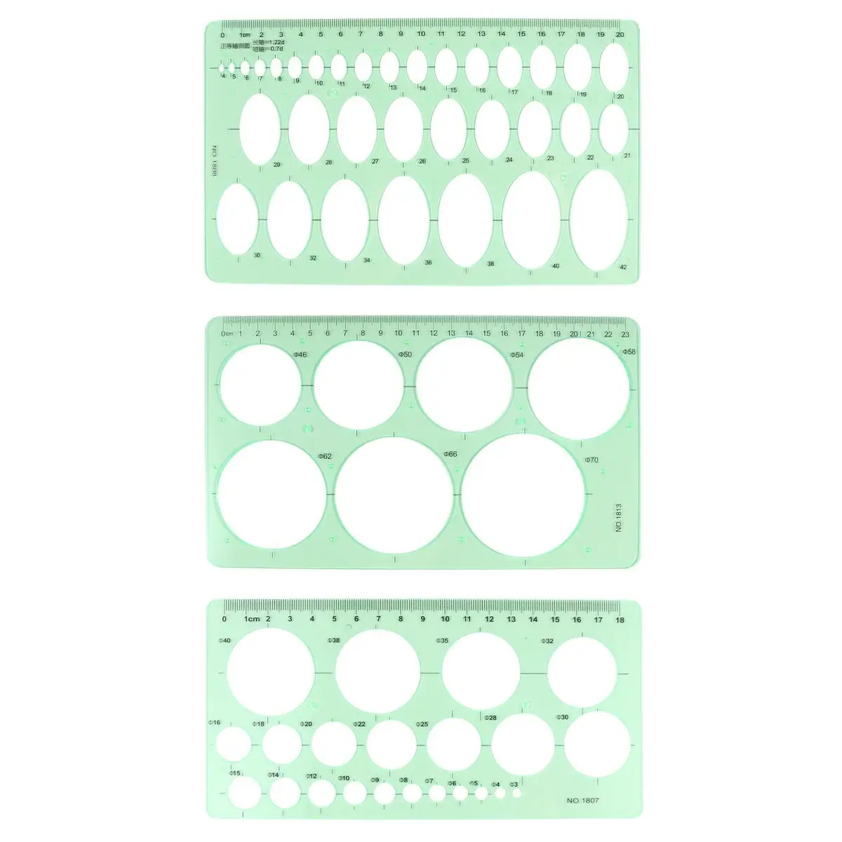 3 Pcs Drawing Templates Transparent Rulers Measuring Tools Architecture Design School Office Circle Ellipse Square
3 Pcs Drawing Templates Transparent Rulers Measuring Tools Architecture Design School Office Circle Ellipse Square