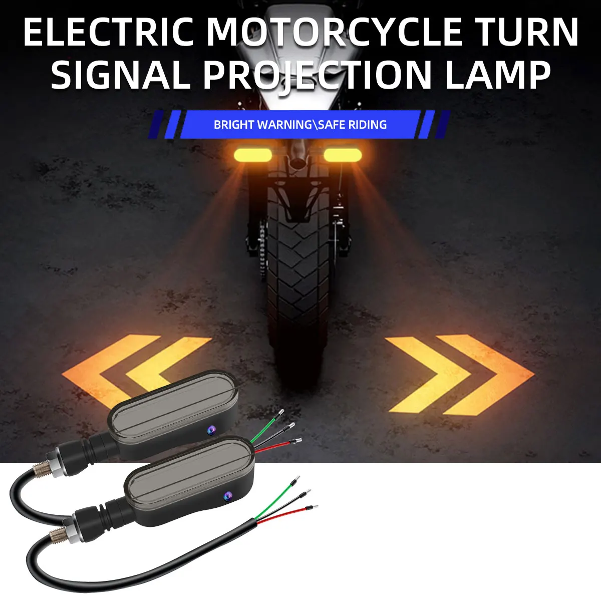 2PCS Motorcycle LED Turn Signal Lamp Color Projection Lamp Waterproof Led Ambient Turning Light High-Bright Warning Light 12V
2PCS Motorcycle LED Turn Signal Lamp Color Projection Lamp Waterproof Led Ambient Turning Light High-Bright Warning Light 12V